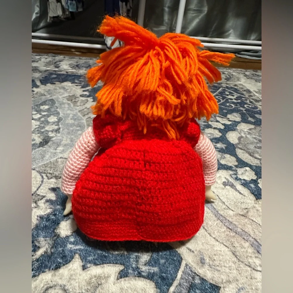 Vintage crochet watermelon doll - Picture 2 of 7